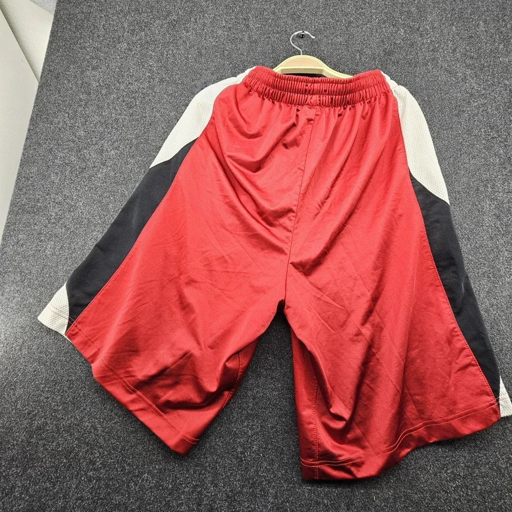 Jordan Men‎ Activewear Shorts L Red Jumpman Durasheen Dazzle Basketball